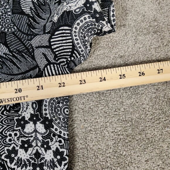 Floral Black and White Mini Dress - Picture 6 of 8